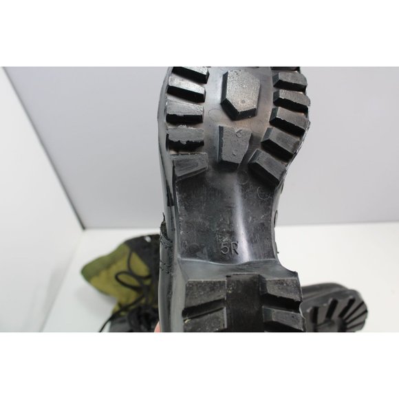 Olive Drab Leather Military Jungle Boots 5R Korea 88400 - Picture 9 of 10